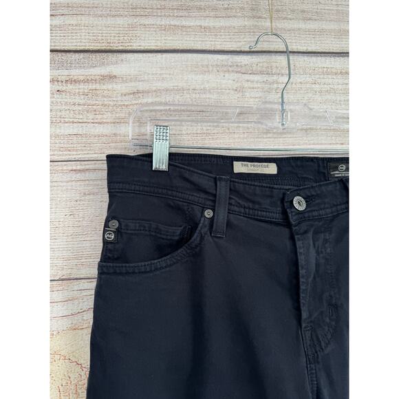 AG Adriano Goldschmied Protege Straight Leg Jeans Mens 33x34 Black Stretch - Picture 4 of 13